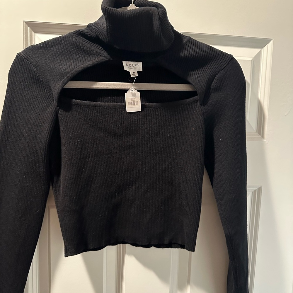 NWT Cropped Turtleneck